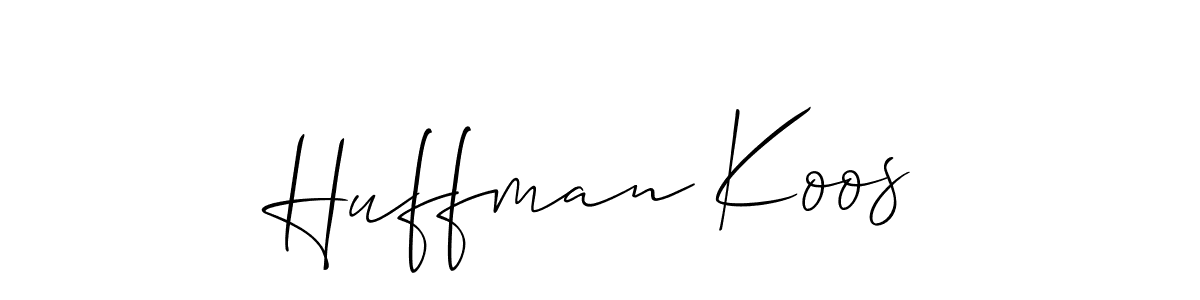 Similarly Allison_Script is the best handwritten signature design. Signature creator online .You can use it as an online autograph creator for name Huffman Koos. Huffman Koos signature style 2 images and pictures png