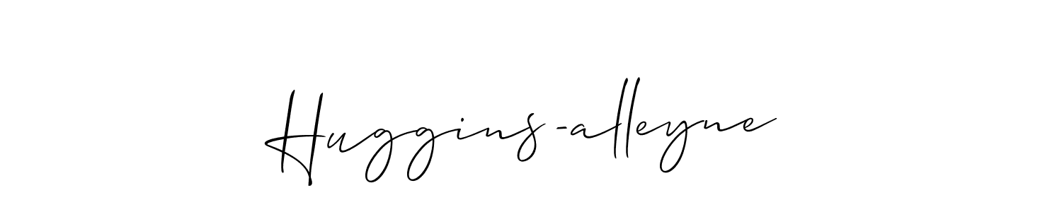 The best way (Allison_Script) to make a short signature is to pick only two or three words in your name. The name Huggins-alleyne include a total of six letters. For converting this name. Huggins-alleyne signature style 2 images and pictures png