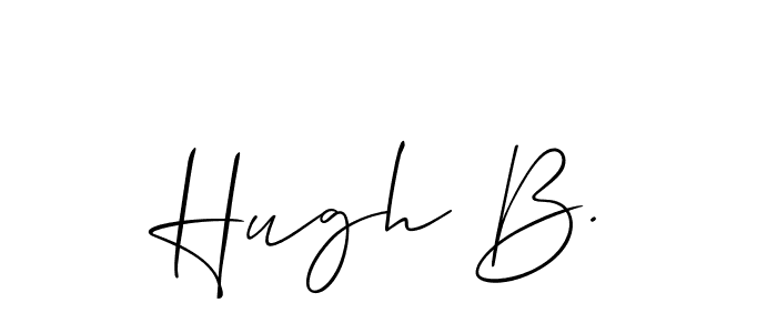 Check out images of Autograph of Hugh B. name. Actor Hugh B. Signature Style. Allison_Script is a professional sign style online. Hugh B. signature style 2 images and pictures png