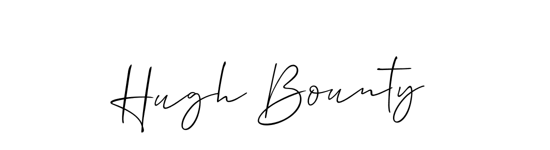 Also we have Hugh Bounty name is the best signature style. Create professional handwritten signature collection using Allison_Script autograph style. Hugh Bounty signature style 2 images and pictures png