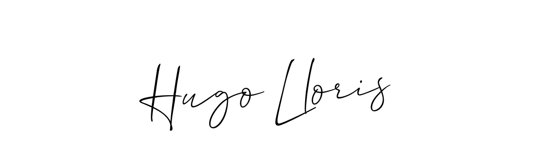 You should practise on your own different ways (Allison_Script) to write your name (Hugo Lloris) in signature. don't let someone else do it for you. Hugo Lloris signature style 2 images and pictures png