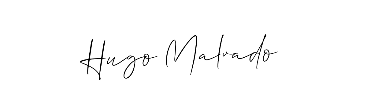 Make a beautiful signature design for name Hugo Malvado. With this signature (Allison_Script) style, you can create a handwritten signature for free. Hugo Malvado signature style 2 images and pictures png