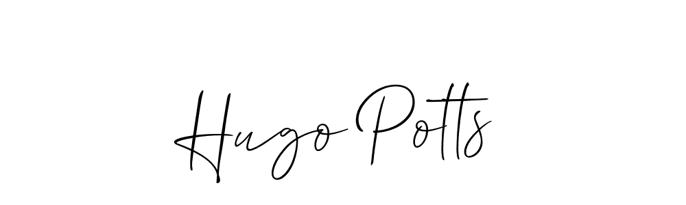 Make a beautiful signature design for name Hugo Potts. With this signature (Allison_Script) style, you can create a handwritten signature for free. Hugo Potts signature style 2 images and pictures png