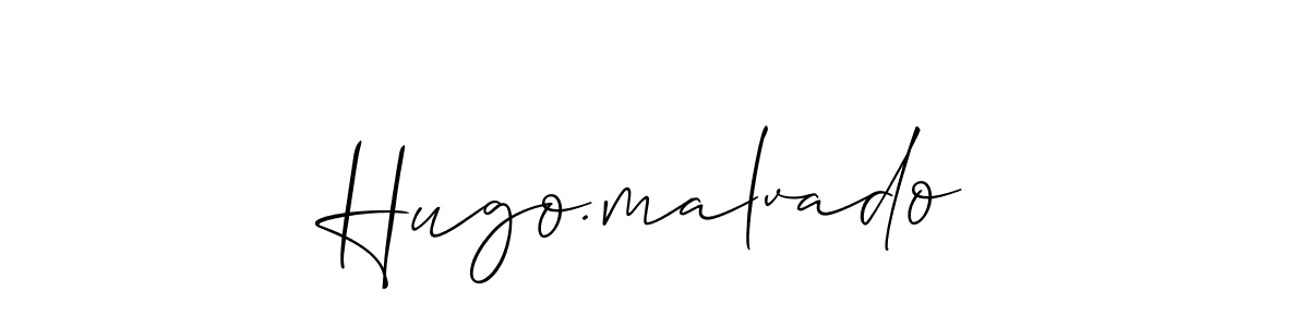Design your own signature with our free online signature maker. With this signature software, you can create a handwritten (Allison_Script) signature for name Hugo.malvado. Hugo.malvado signature style 2 images and pictures png