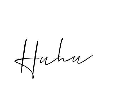 The best way (Allison_Script) to make a short signature is to pick only two or three words in your name. The name Huhu include a total of six letters. For converting this name. Huhu signature style 2 images and pictures png