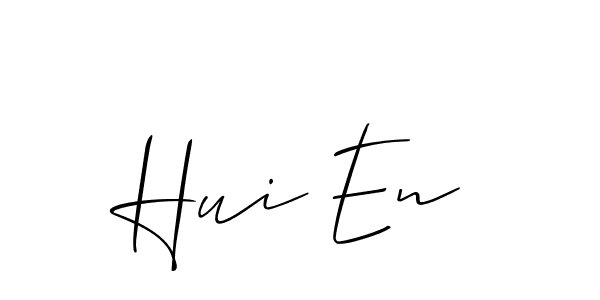 How to Draw Hui En signature style? Allison_Script is a latest design signature styles for name Hui En. Hui En signature style 2 images and pictures png