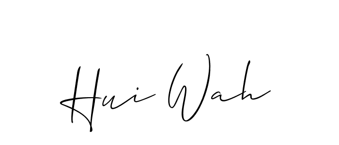 Make a beautiful signature design for name Hui Wah. Use this online signature maker to create a handwritten signature for free. Hui Wah signature style 2 images and pictures png