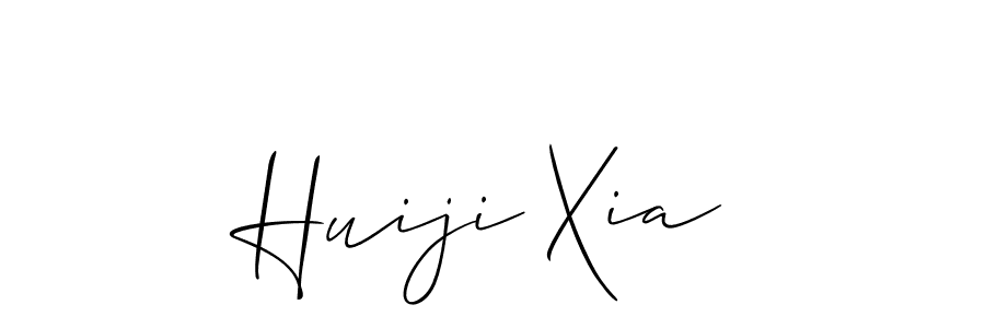 Also we have Huiji Xia name is the best signature style. Create professional handwritten signature collection using Allison_Script autograph style. Huiji Xia signature style 2 images and pictures png