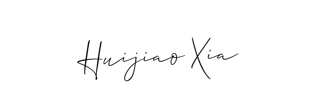 Huijiao Xia stylish signature style. Best Handwritten Sign (Allison_Script) for my name. Handwritten Signature Collection Ideas for my name Huijiao Xia. Huijiao Xia signature style 2 images and pictures png