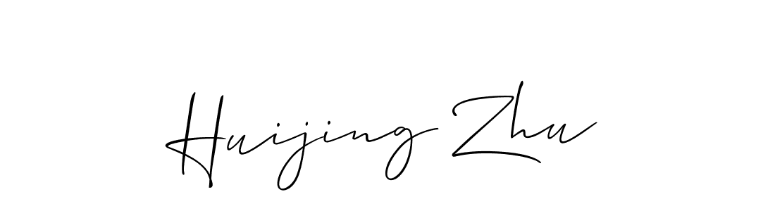 How to make Huijing Zhu signature? Allison_Script is a professional autograph style. Create handwritten signature for Huijing Zhu name. Huijing Zhu signature style 2 images and pictures png