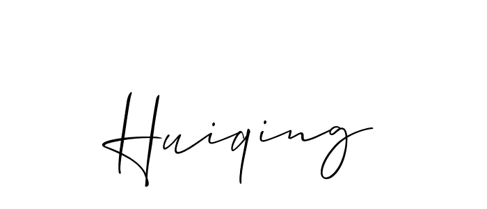 Make a beautiful signature design for name Huiqing. With this signature (Allison_Script) style, you can create a handwritten signature for free. Huiqing signature style 2 images and pictures png