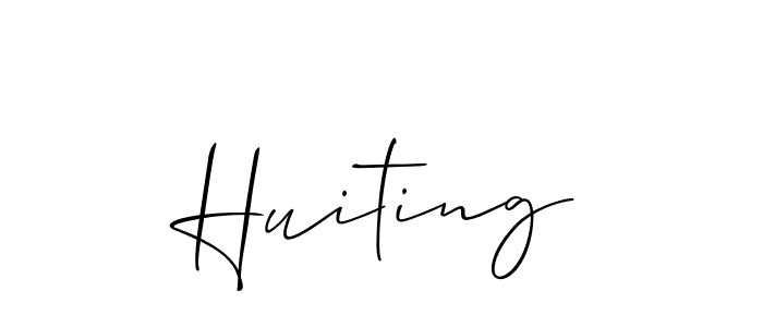 It looks lik you need a new signature style for name Huiting. Design unique handwritten (Allison_Script) signature with our free signature maker in just a few clicks. Huiting signature style 2 images and pictures png