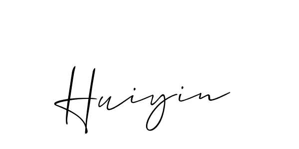Design your own signature with our free online signature maker. With this signature software, you can create a handwritten (Allison_Script) signature for name Huiyin. Huiyin signature style 2 images and pictures png