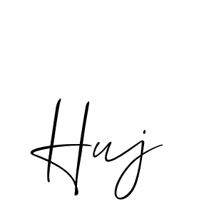 Best and Professional Signature Style for Huj. Allison_Script Best Signature Style Collection. Huj signature style 2 images and pictures png