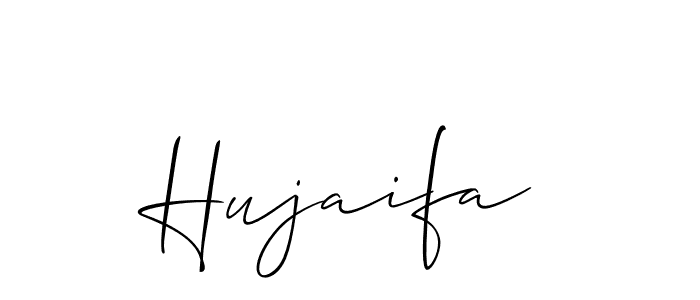 Design your own signature with our free online signature maker. With this signature software, you can create a handwritten (Allison_Script) signature for name Hujaifa. Hujaifa signature style 2 images and pictures png