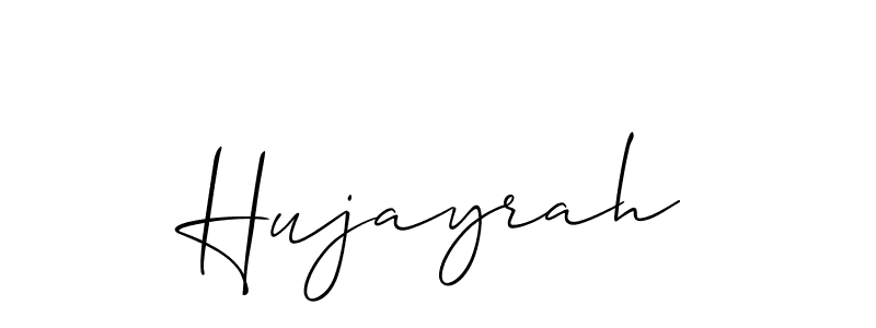 Also we have Hujayrah name is the best signature style. Create professional handwritten signature collection using Allison_Script autograph style. Hujayrah signature style 2 images and pictures png