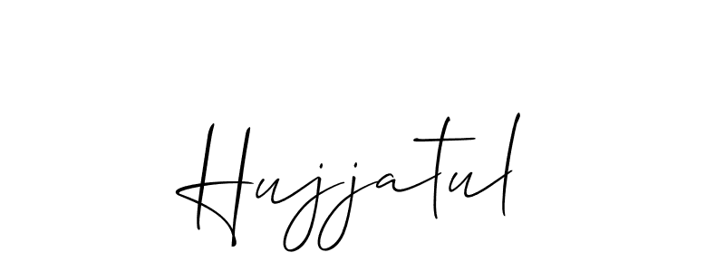 Also we have Hujjatul name is the best signature style. Create professional handwritten signature collection using Allison_Script autograph style. Hujjatul signature style 2 images and pictures png