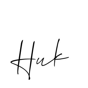 Also You can easily find your signature by using the search form. We will create Huk name handwritten signature images for you free of cost using Allison_Script sign style. Huk signature style 2 images and pictures png