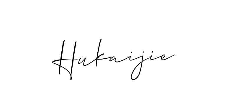 Make a beautiful signature design for name Hukaijie. With this signature (Allison_Script) style, you can create a handwritten signature for free. Hukaijie signature style 2 images and pictures png