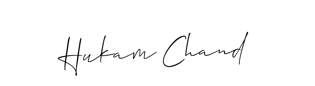 You should practise on your own different ways (Allison_Script) to write your name (Hukam Chand) in signature. don't let someone else do it for you. Hukam Chand signature style 2 images and pictures png