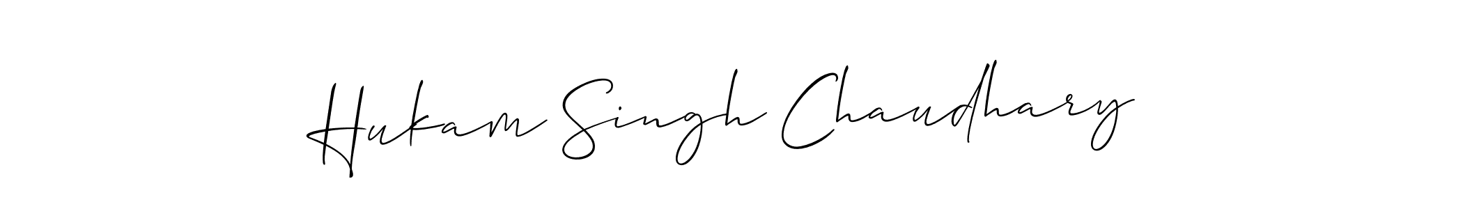 Allison_Script is a professional signature style that is perfect for those who want to add a touch of class to their signature. It is also a great choice for those who want to make their signature more unique. Get Hukam Singh Chaudhary name to fancy signature for free. Hukam Singh Chaudhary signature style 2 images and pictures png