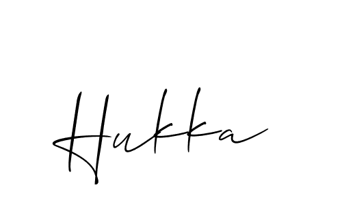 Best and Professional Signature Style for Hukka. Allison_Script Best Signature Style Collection. Hukka signature style 2 images and pictures png