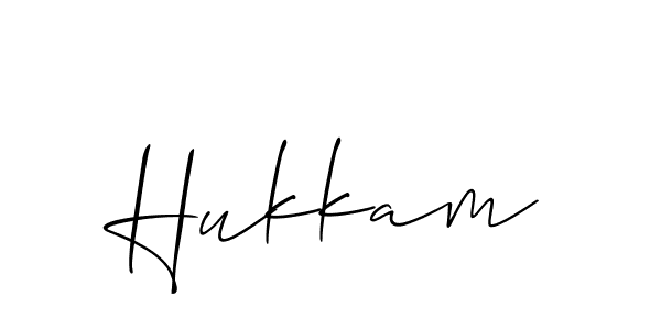 Best and Professional Signature Style for Hukkam. Allison_Script Best Signature Style Collection. Hukkam signature style 2 images and pictures png