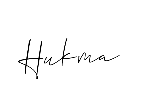 You should practise on your own different ways (Allison_Script) to write your name (Hukma) in signature. don't let someone else do it for you. Hukma signature style 2 images and pictures png