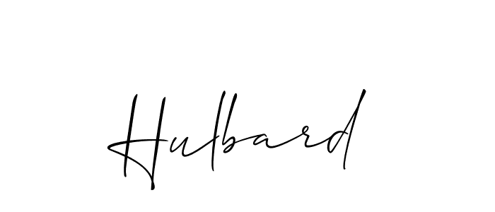 It looks lik you need a new signature style for name Hulbard. Design unique handwritten (Allison_Script) signature with our free signature maker in just a few clicks. Hulbard signature style 2 images and pictures png