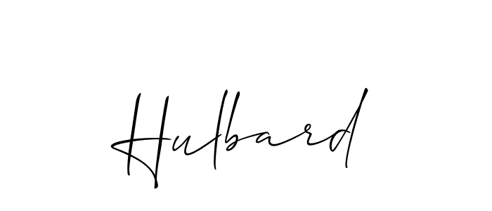 It looks lik you need a new signature style for name Hulbard. Design unique handwritten (Allison_Script) signature with our free signature maker in just a few clicks. Hulbard signature style 2 images and pictures png