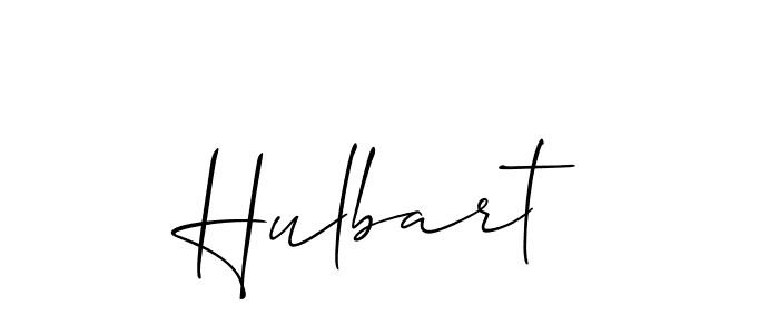 Create a beautiful signature design for name Hulbart. With this signature (Allison_Script) fonts, you can make a handwritten signature for free. Hulbart signature style 2 images and pictures png