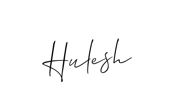 Make a beautiful signature design for name Hulesh. Use this online signature maker to create a handwritten signature for free. Hulesh signature style 2 images and pictures png