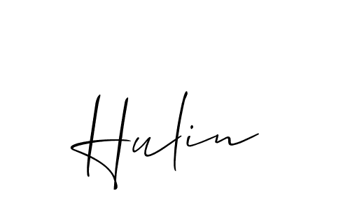 This is the best signature style for the Hulin name. Also you like these signature font (Allison_Script). Mix name signature. Hulin signature style 2 images and pictures png