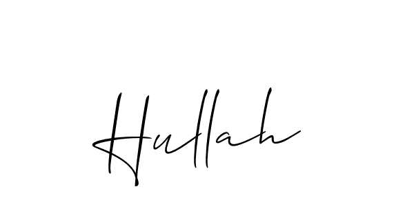 How to make Hullah name signature. Use Allison_Script style for creating short signs online. This is the latest handwritten sign. Hullah signature style 2 images and pictures png