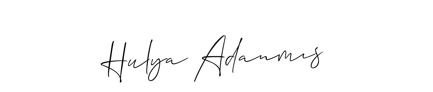 Best and Professional Signature Style for Hulya Adanmıs. Allison_Script Best Signature Style Collection. Hulya Adanmıs signature style 2 images and pictures png