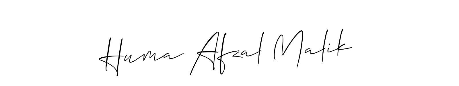 This is the best signature style for the Huma Afzal Malik name. Also you like these signature font (Allison_Script). Mix name signature. Huma Afzal Malik signature style 2 images and pictures png