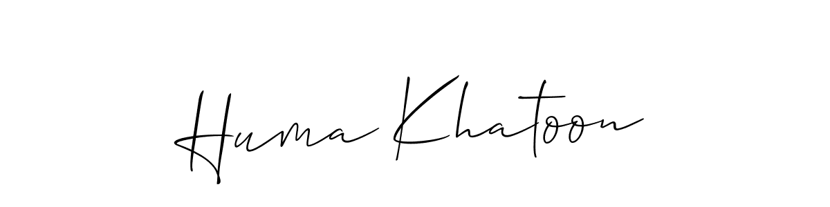 if you are searching for the best signature style for your name Huma Khatoon. so please give up your signature search. here we have designed multiple signature styles  using Allison_Script. Huma Khatoon signature style 2 images and pictures png