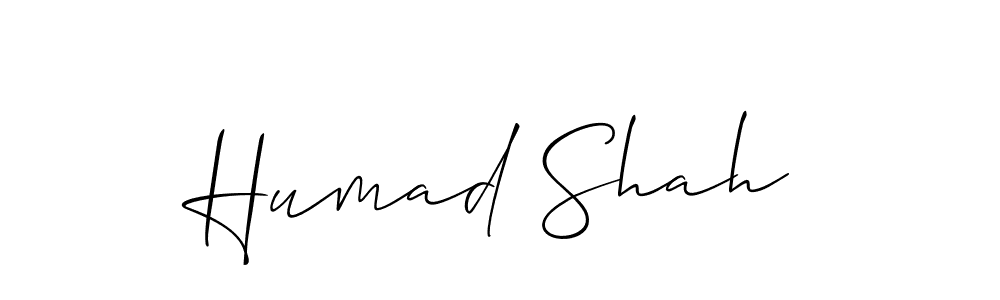 Best and Professional Signature Style for Humad Shah. Allison_Script Best Signature Style Collection. Humad Shah signature style 2 images and pictures png