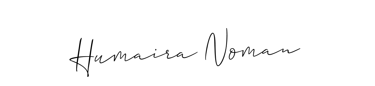 It looks lik you need a new signature style for name Humaira Noman. Design unique handwritten (Allison_Script) signature with our free signature maker in just a few clicks. Humaira Noman signature style 2 images and pictures png