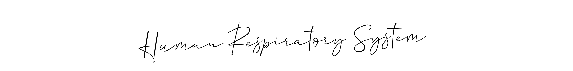 How to make Human Respiratory System name signature. Use Allison_Script style for creating short signs online. This is the latest handwritten sign. Human Respiratory System signature style 2 images and pictures png