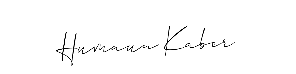 Humaun Kaber stylish signature style. Best Handwritten Sign (Allison_Script) for my name. Handwritten Signature Collection Ideas for my name Humaun Kaber. Humaun Kaber signature style 2 images and pictures png