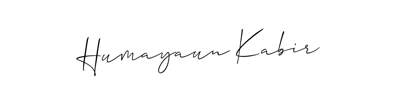 It looks lik you need a new signature style for name Humayaun Kabir. Design unique handwritten (Allison_Script) signature with our free signature maker in just a few clicks. Humayaun Kabir signature style 2 images and pictures png