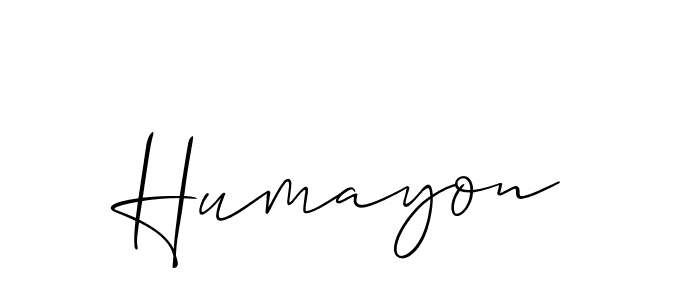 How to make Humayon name signature. Use Allison_Script style for creating short signs online. This is the latest handwritten sign. Humayon signature style 2 images and pictures png