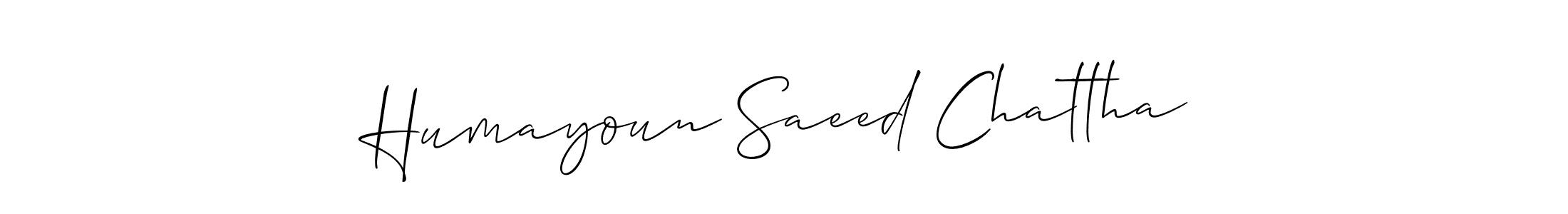Make a beautiful signature design for name Humayoun Saeed Chattha. Use this online signature maker to create a handwritten signature for free. Humayoun Saeed Chattha signature style 2 images and pictures png