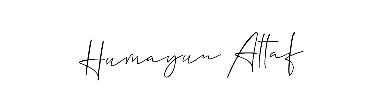 Also we have Humayun Altaf name is the best signature style. Create professional handwritten signature collection using Allison_Script autograph style. Humayun Altaf signature style 2 images and pictures png