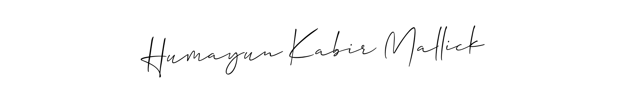How to make Humayun Kabir Mallick name signature. Use Allison_Script style for creating short signs online. This is the latest handwritten sign. Humayun Kabir Mallick signature style 2 images and pictures png