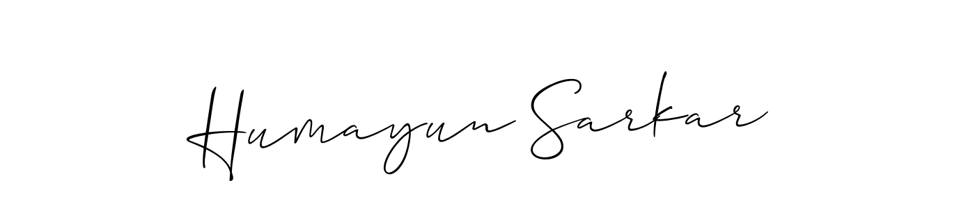 Humayun Sarkar stylish signature style. Best Handwritten Sign (Allison_Script) for my name. Handwritten Signature Collection Ideas for my name Humayun Sarkar. Humayun Sarkar signature style 2 images and pictures png