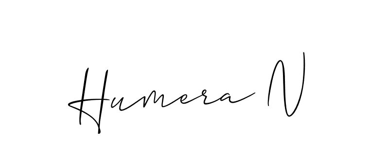 Make a short Humera N signature style. Manage your documents anywhere anytime using Allison_Script. Create and add eSignatures, submit forms, share and send files easily. Humera N signature style 2 images and pictures png