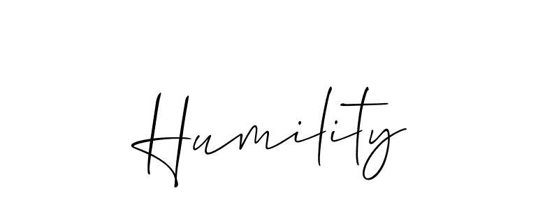 Make a beautiful signature design for name Humility. Use this online signature maker to create a handwritten signature for free. Humility signature style 2 images and pictures png