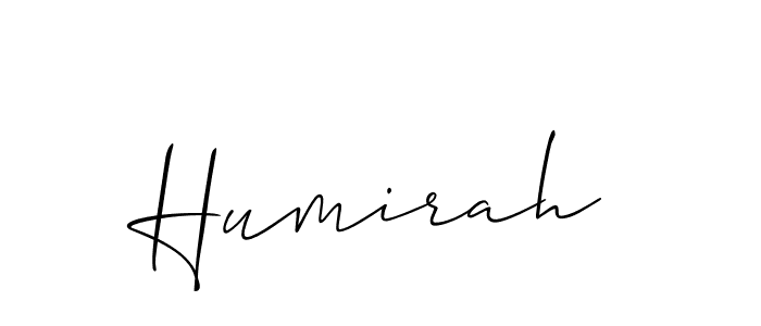 Also You can easily find your signature by using the search form. We will create Humirah name handwritten signature images for you free of cost using Allison_Script sign style. Humirah signature style 2 images and pictures png